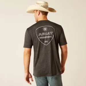 Ariat Mens Charger Crestline SS Tee Charcoal