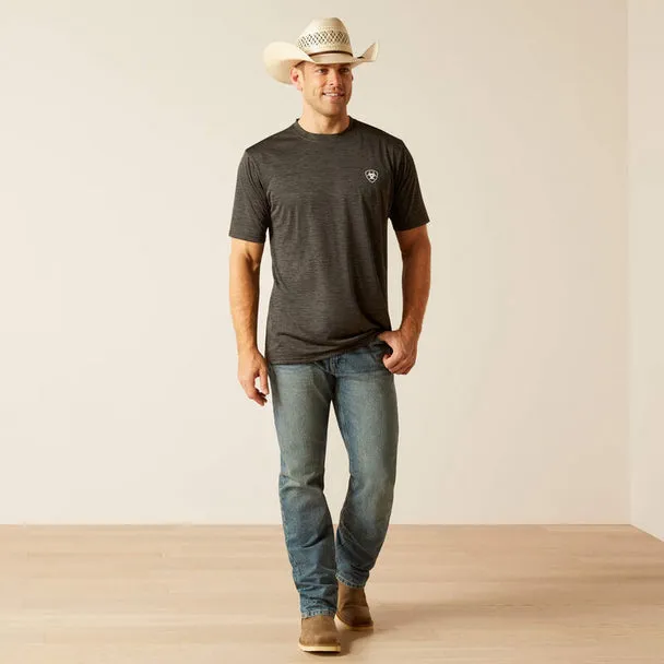 Ariat Mens Charger Crestline SS Tee Charcoal