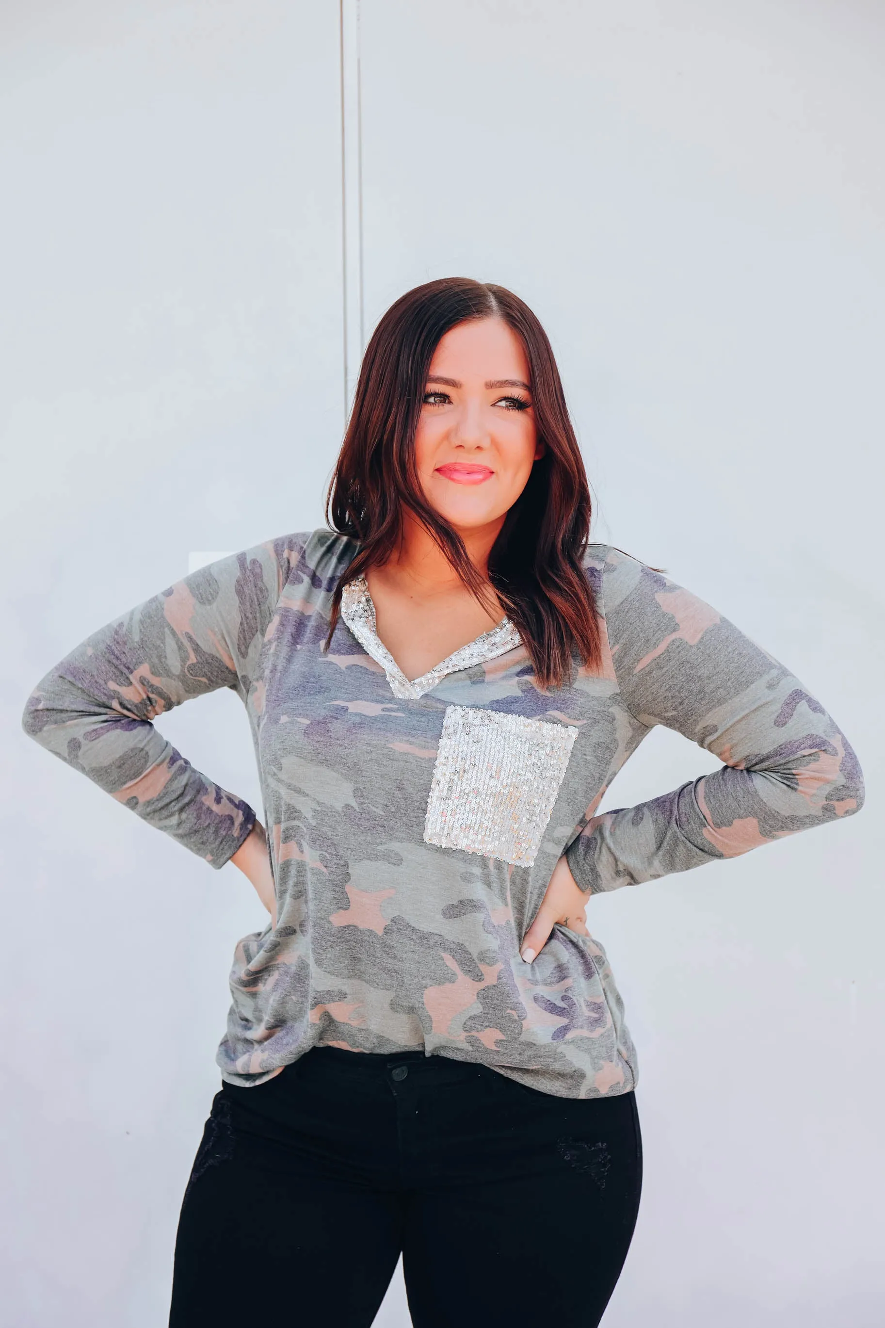 Aspen Camo Top