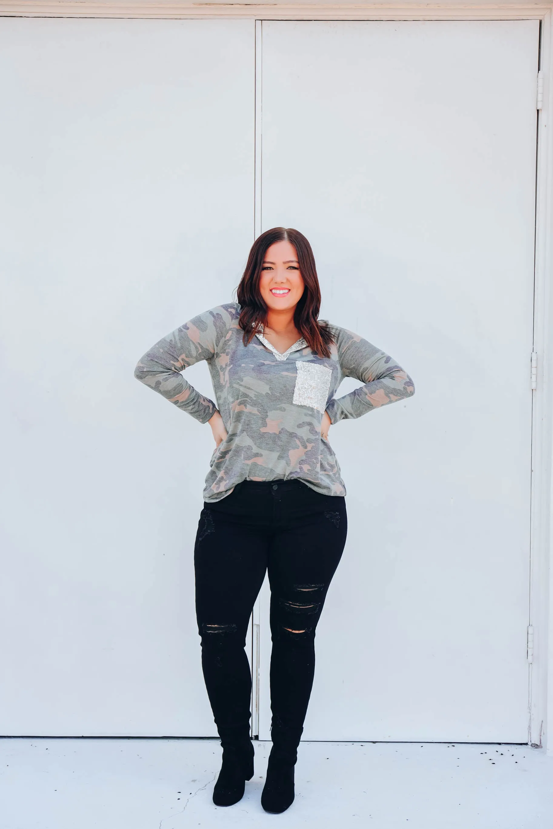 Aspen Camo Top