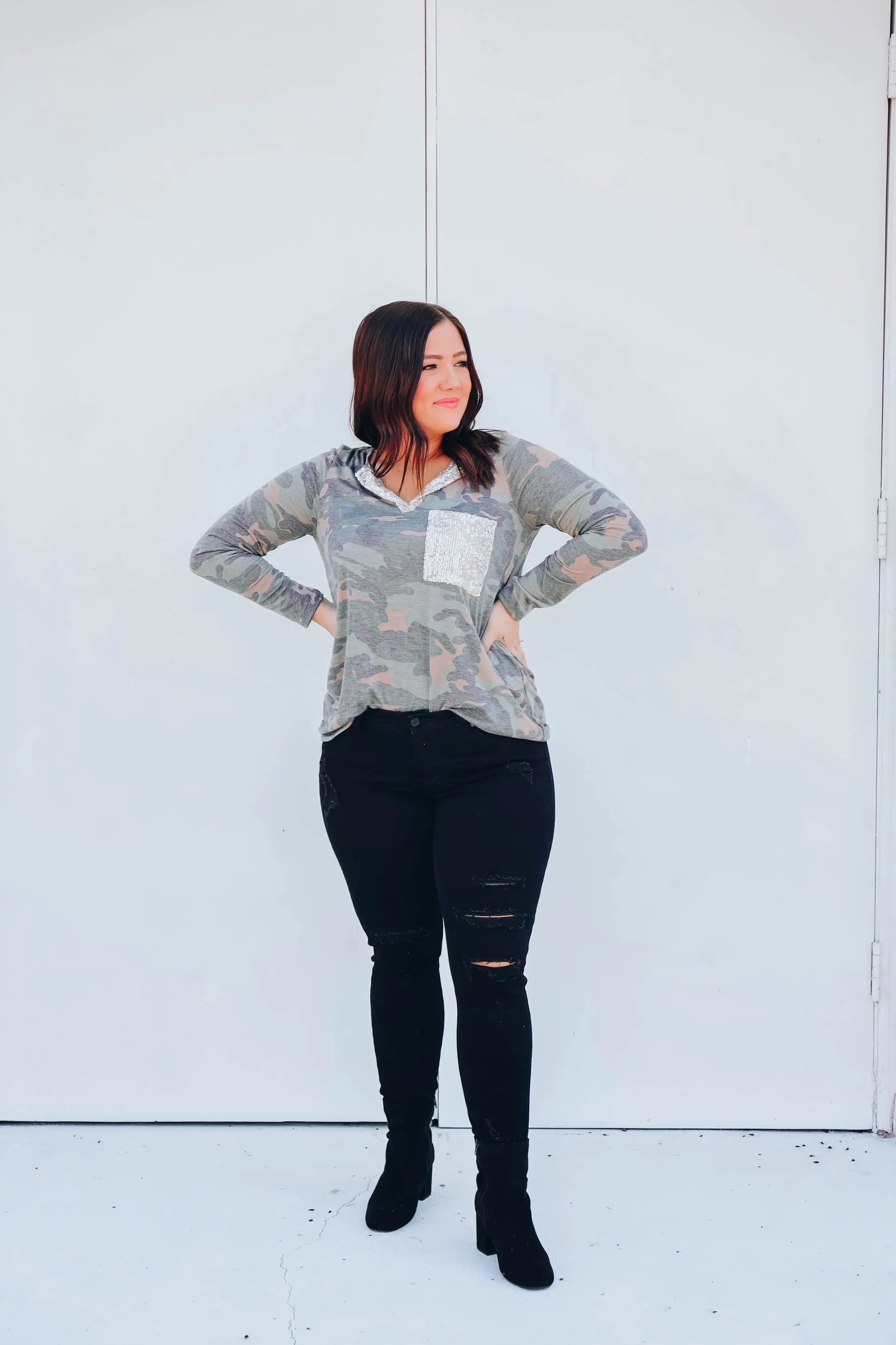Aspen Camo Top
