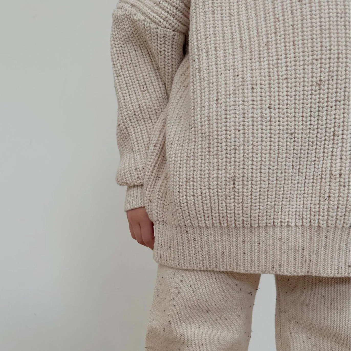 Aspen Chunky Knit Oversized Jumper (Cocoa Flecked)