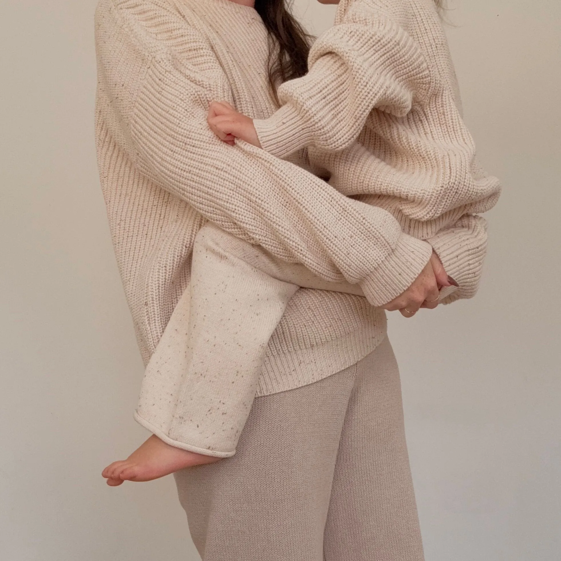 Aspen Chunky Knit Oversized Jumper (Cocoa Flecked)