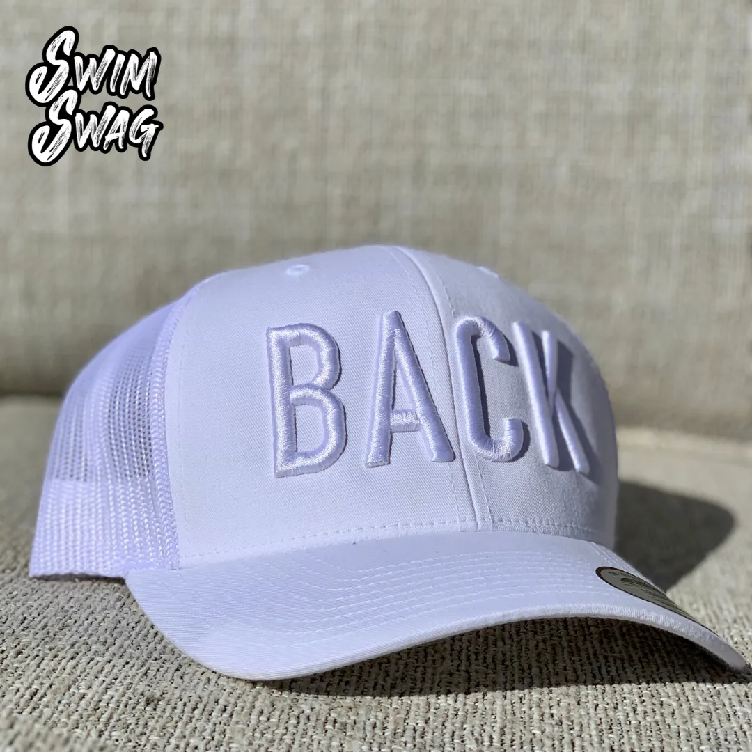 BACK - Backstroke Trucker Hat (w)