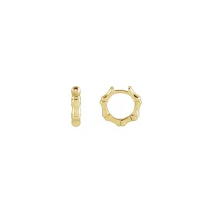 Bamboo Hinged Hoop Earrings