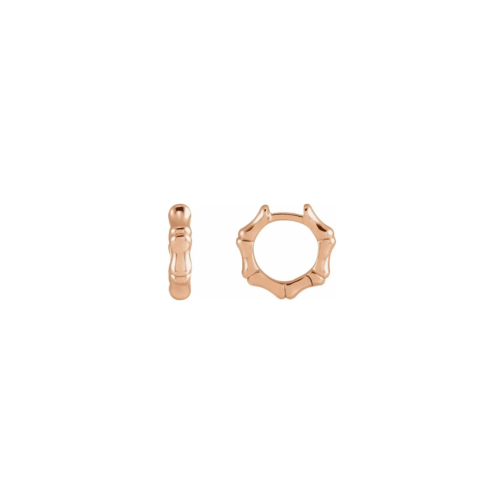Bamboo Hinged Hoop Earrings