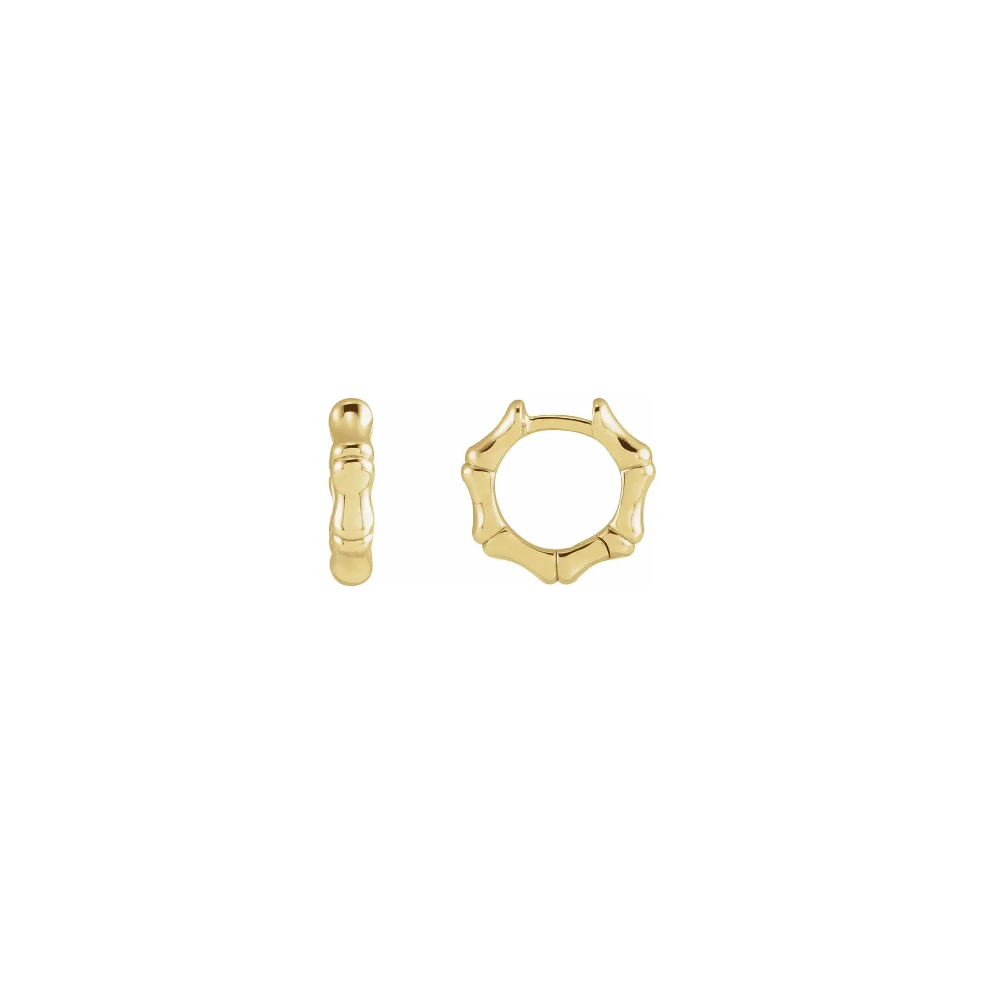 Bamboo Hinged Hoop Earrings