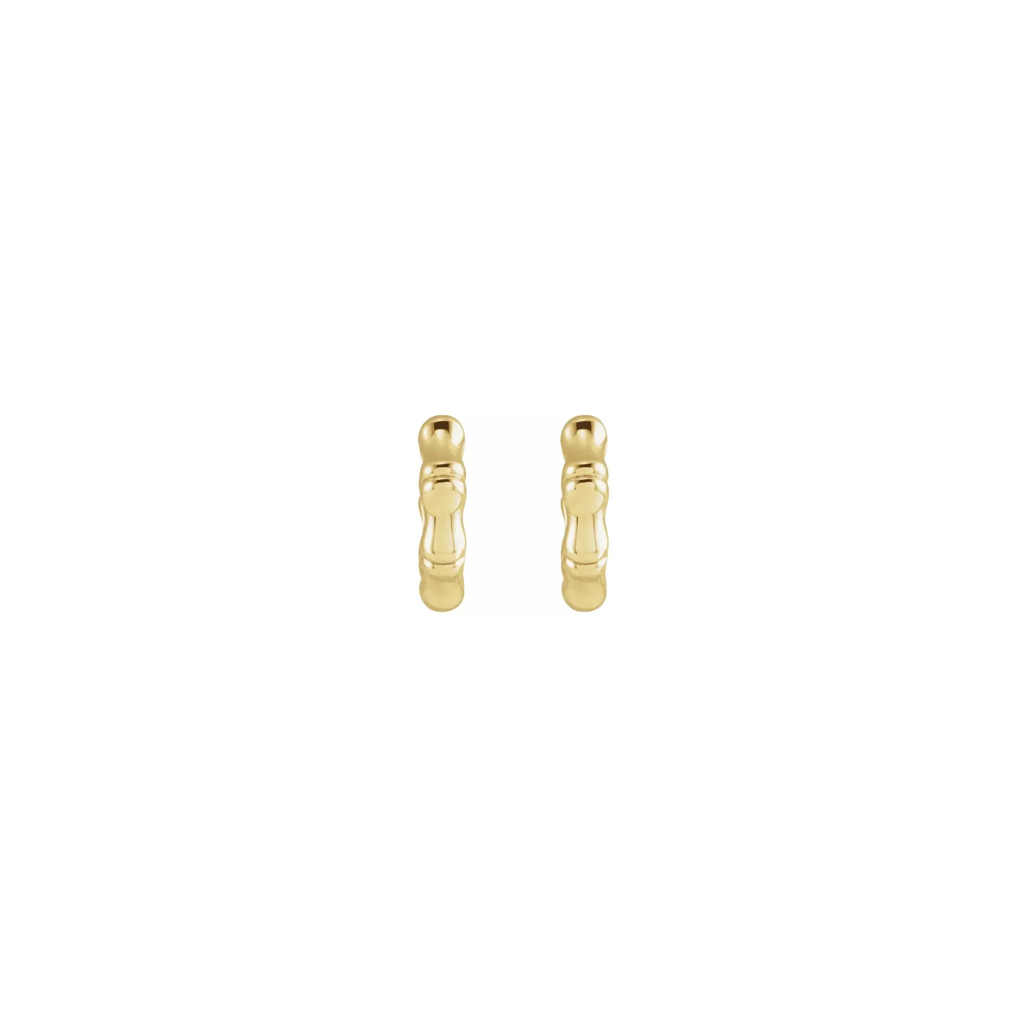 Bamboo Hinged Hoop Earrings