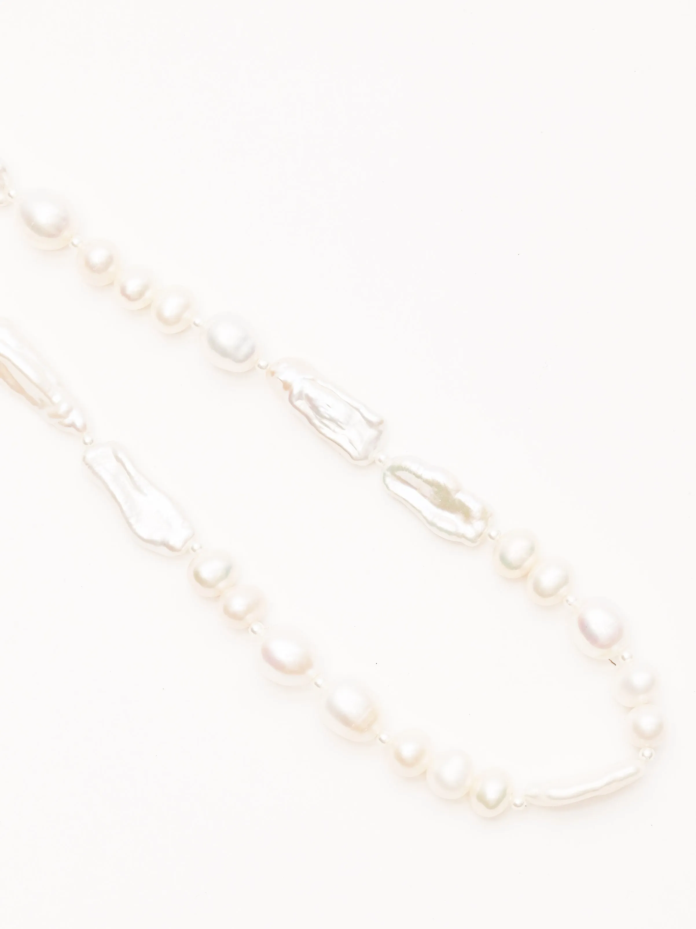 Baroque Pearl Legato Pattern Necklace