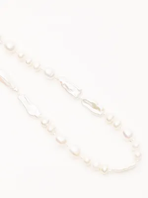 Baroque Pearl Legato Pattern Necklace