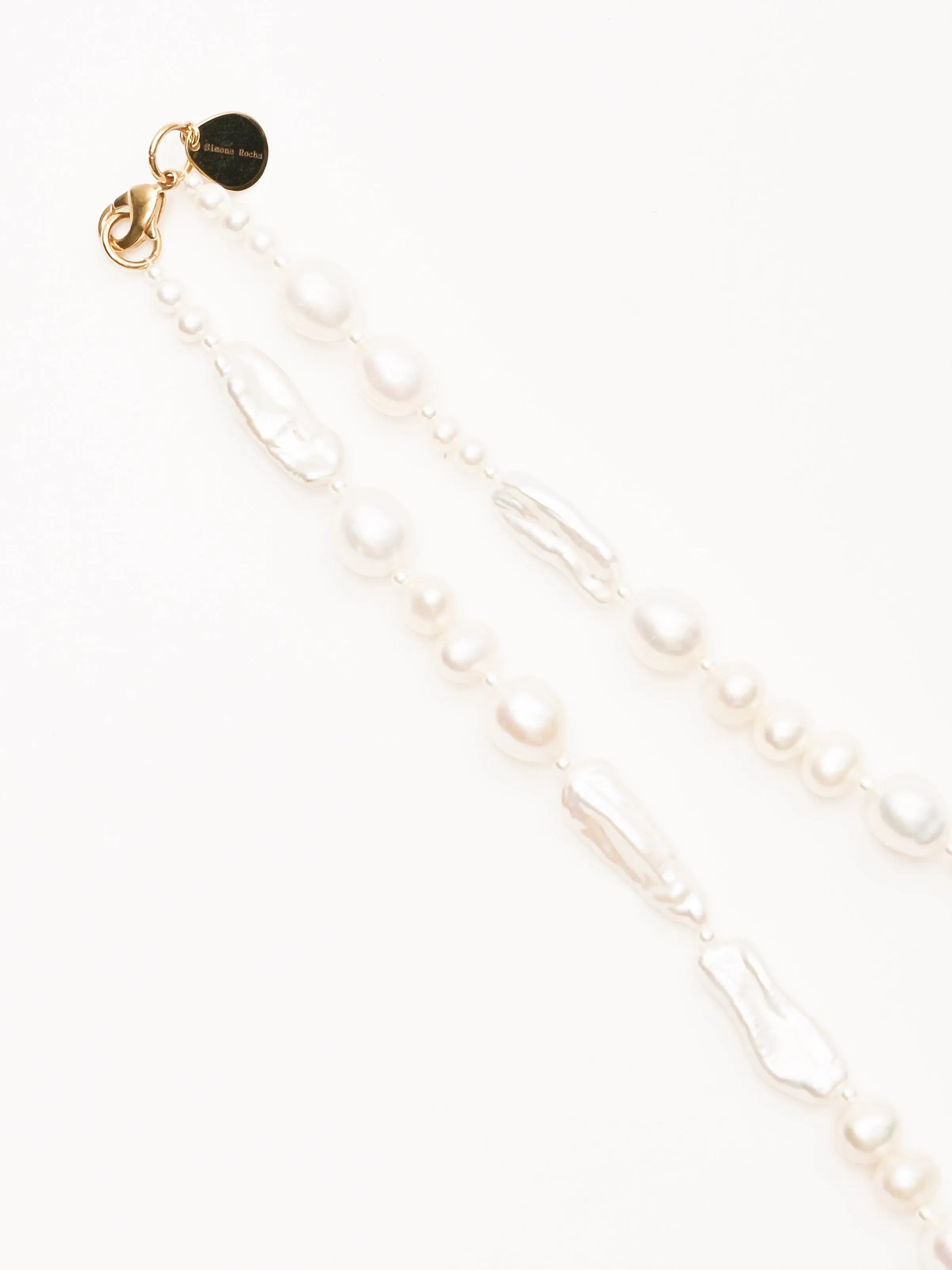 Baroque Pearl Legato Pattern Necklace