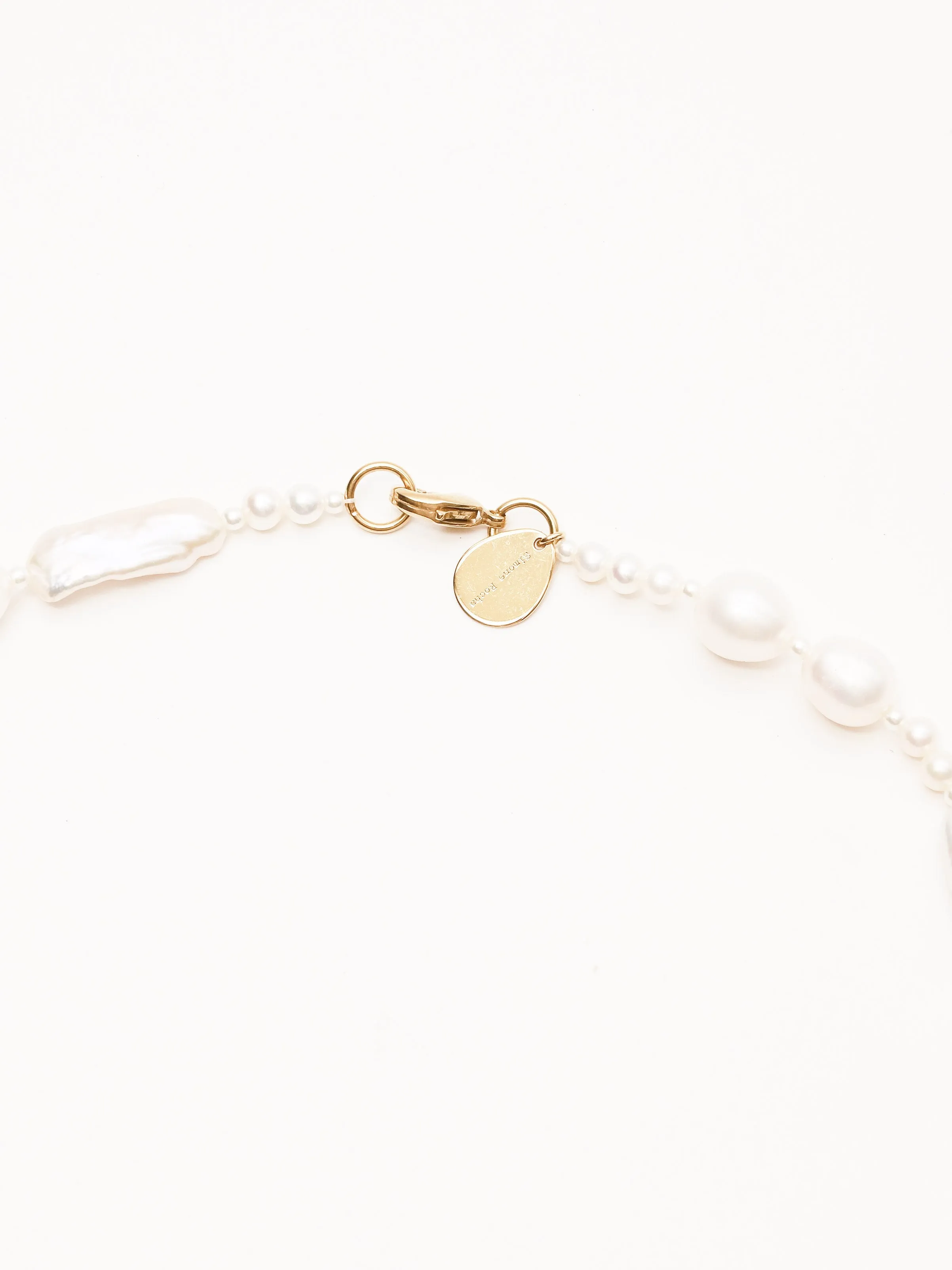 Baroque Pearl Legato Pattern Necklace