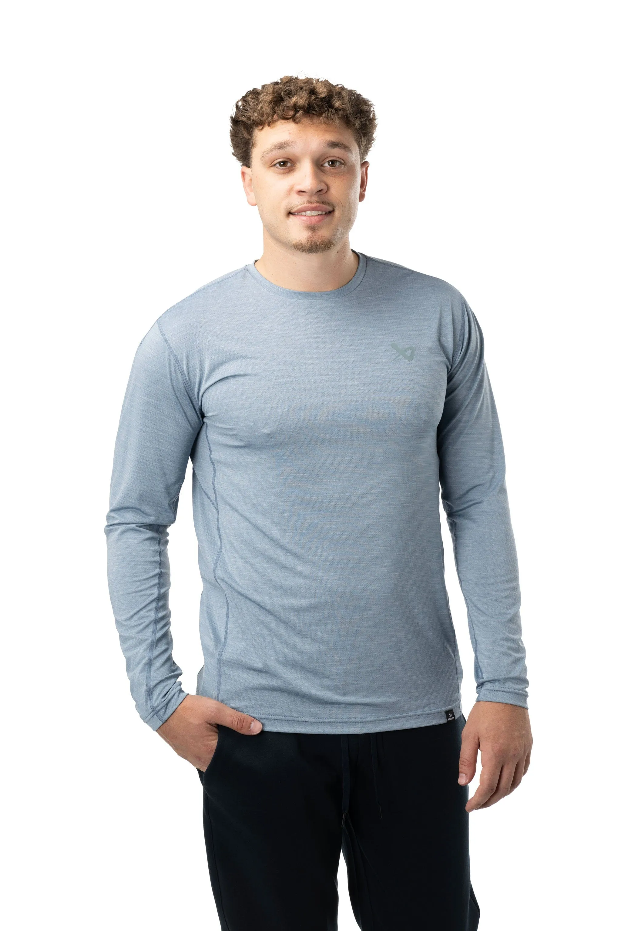 Bauer First Line Collection Long Sleeve Tech Tee Senior - Blue