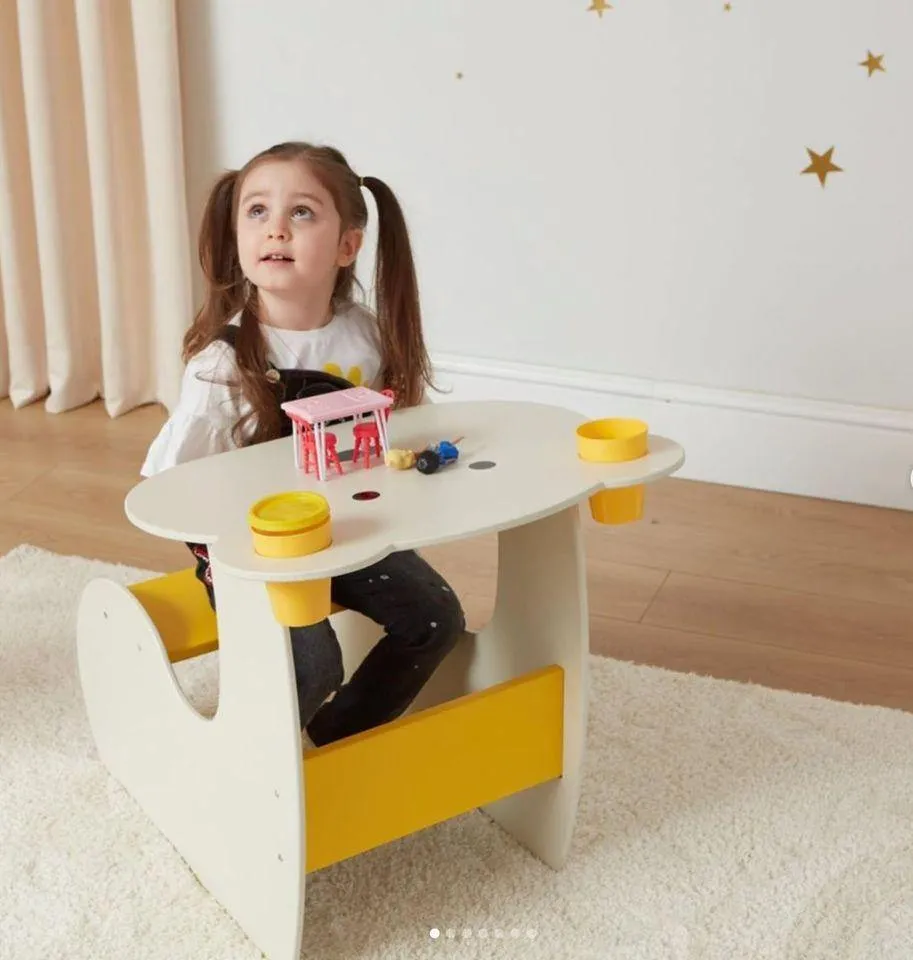 Bear desk with seat