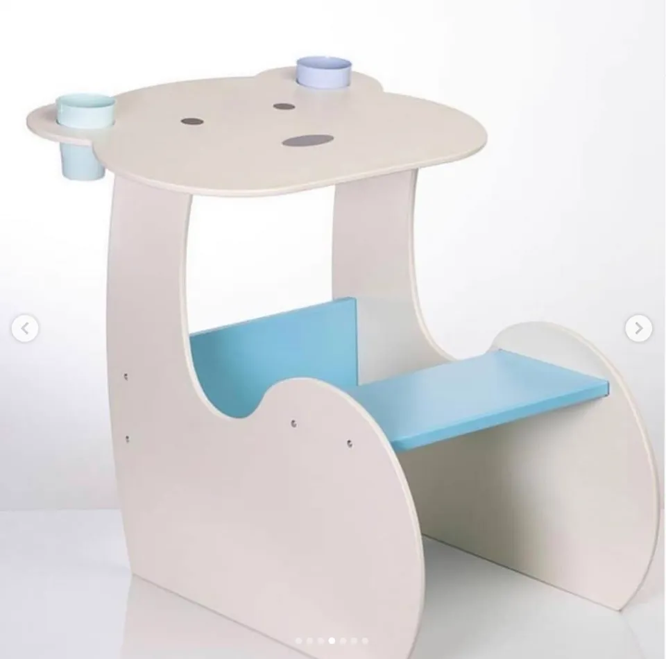 Bear desk with seat