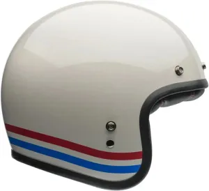 BELL Custom 500 DLX Helmet | Stripes Pearl White