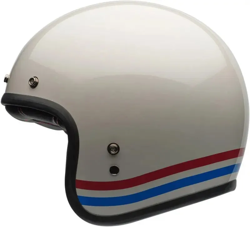 BELL Custom 500 DLX Helmet | Stripes Pearl White