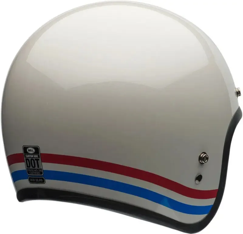 BELL Custom 500 DLX Helmet | Stripes Pearl White