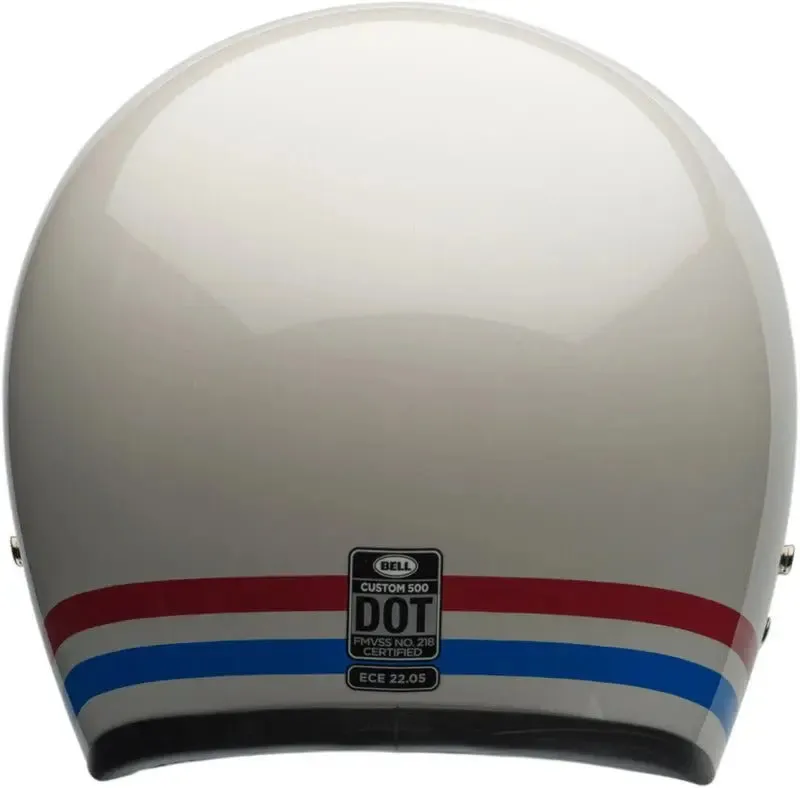 BELL Custom 500 DLX Helmet | Stripes Pearl White