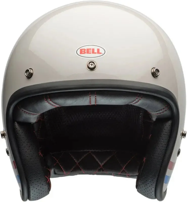 BELL Custom 500 DLX Helmet | Stripes Pearl White