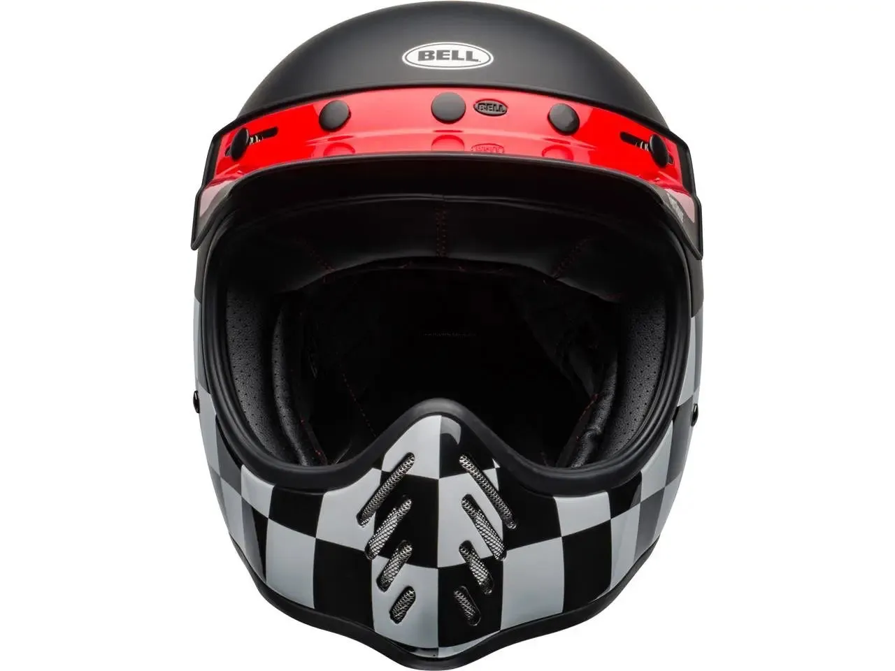 BELL Moto-3 Helmet Classic Fasthouse Checkers Black/White/Red