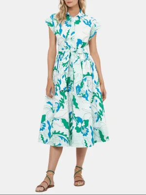 Belted Shirt Dress Maxi