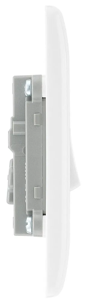 BG 813 White Round Edge Intermediate Light Switch 10A