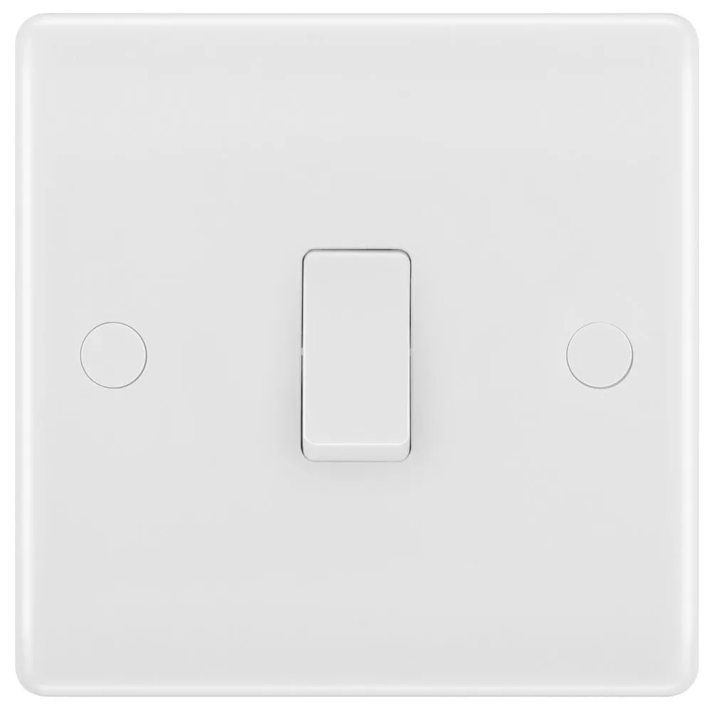 BG 830 White Round Edge 20A DP Switch