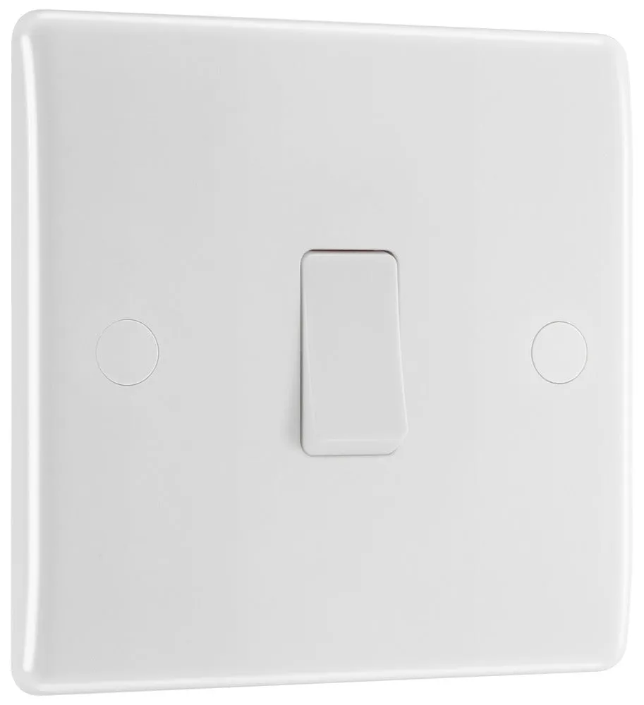 BG 830 White Round Edge 20A DP Switch