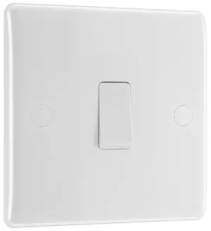 BG 830 White Round Edge 20A DP Switch
