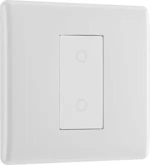 BG 8TDS1W-K White Round Edge 2-Way Secondary 200W Single Touch Dimmer Switch
