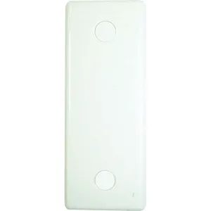BG White Round Edge Single Architrave Blank Plate