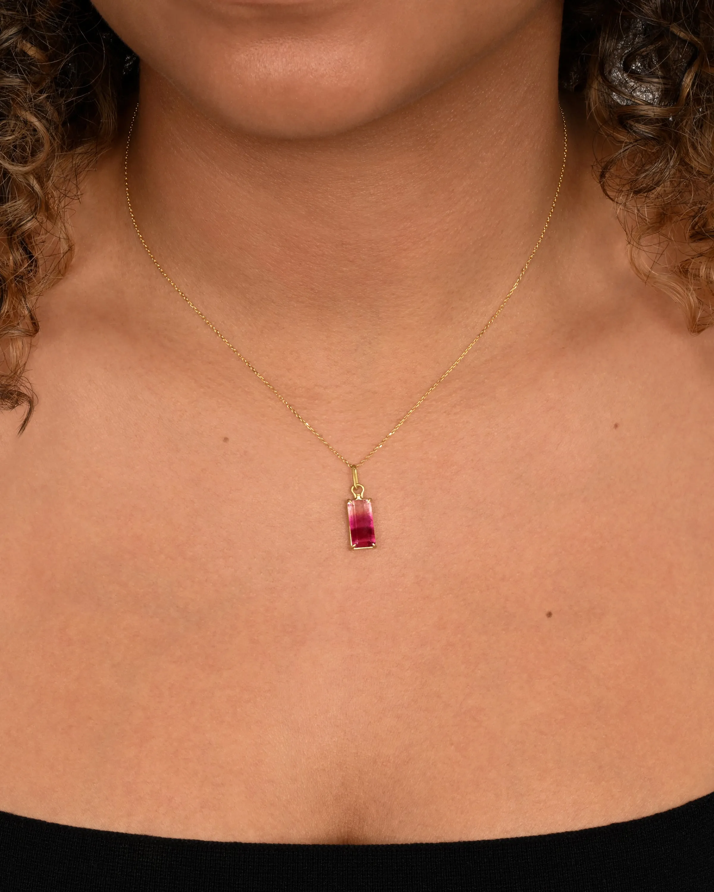Bicolor Tourmaline Pendant