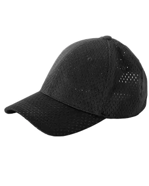 Big Accessories Structured Mesh Cap | Black