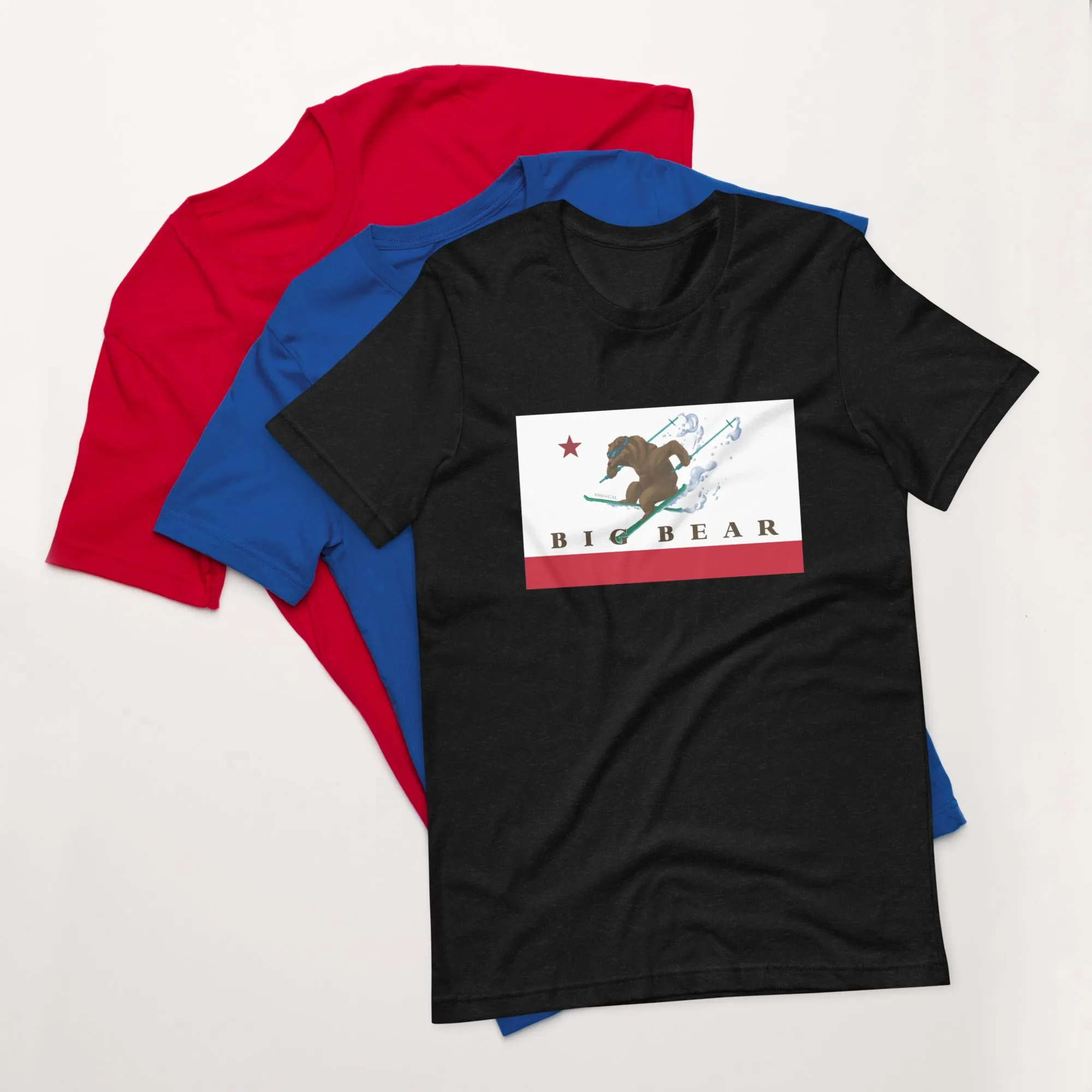 Big Bear CA Flag Ski Shirt