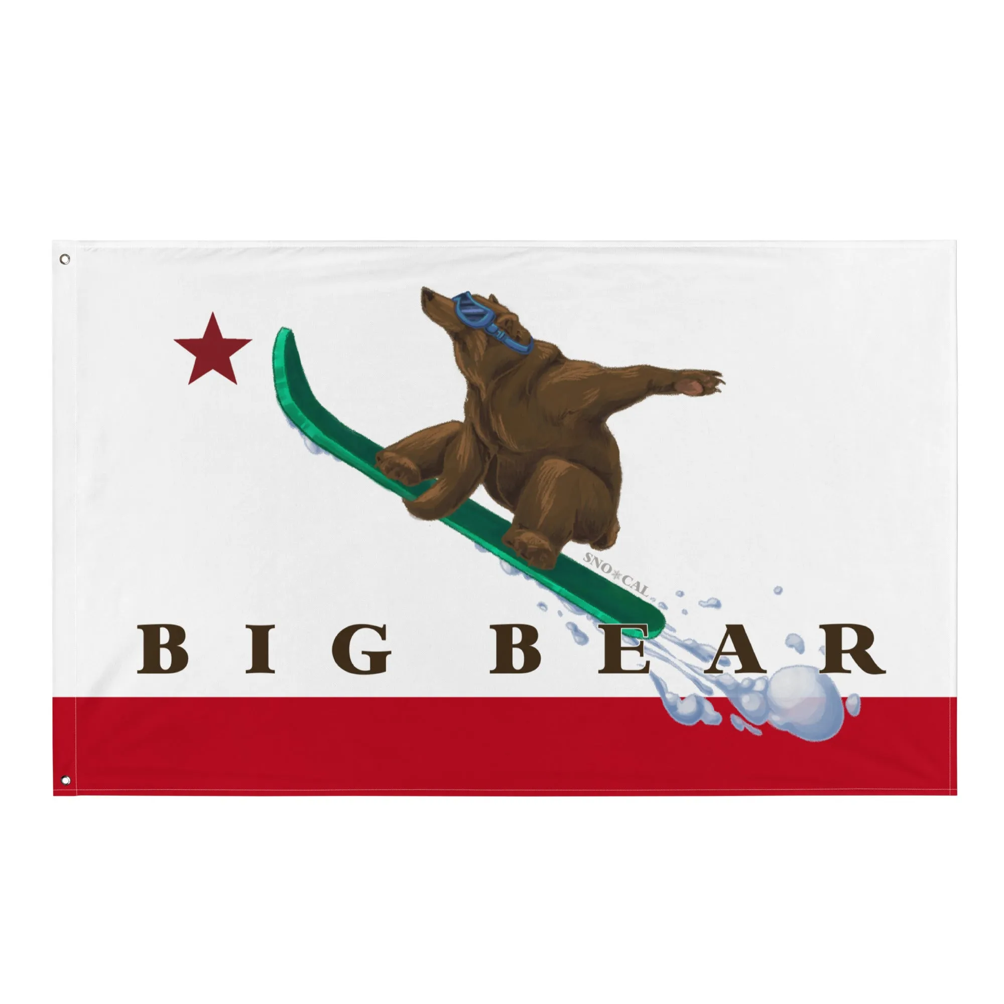 Big Bear CA Snowboard Flag