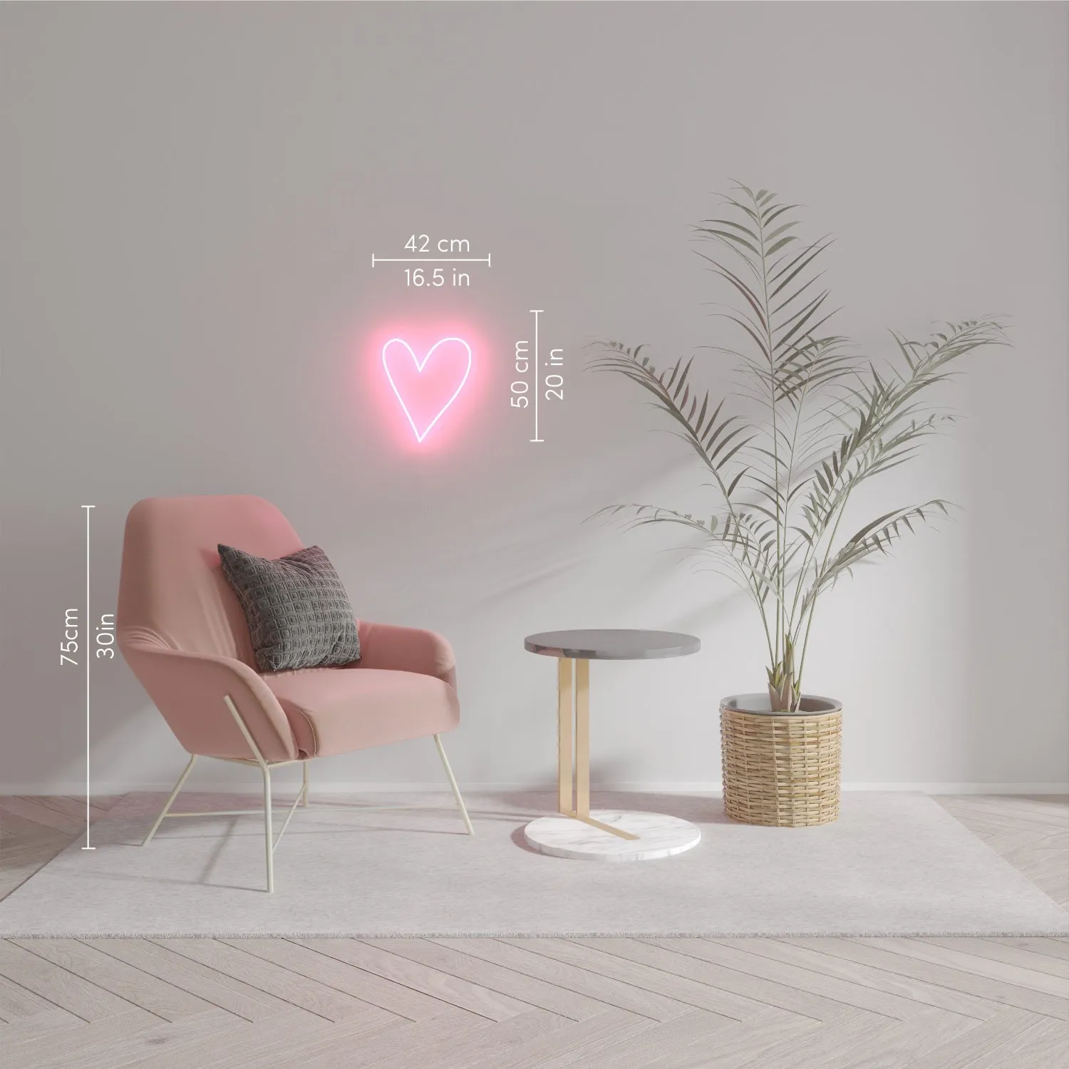Big Big Heart - LED neon sign