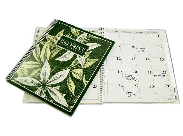 Big Print Date Calendar