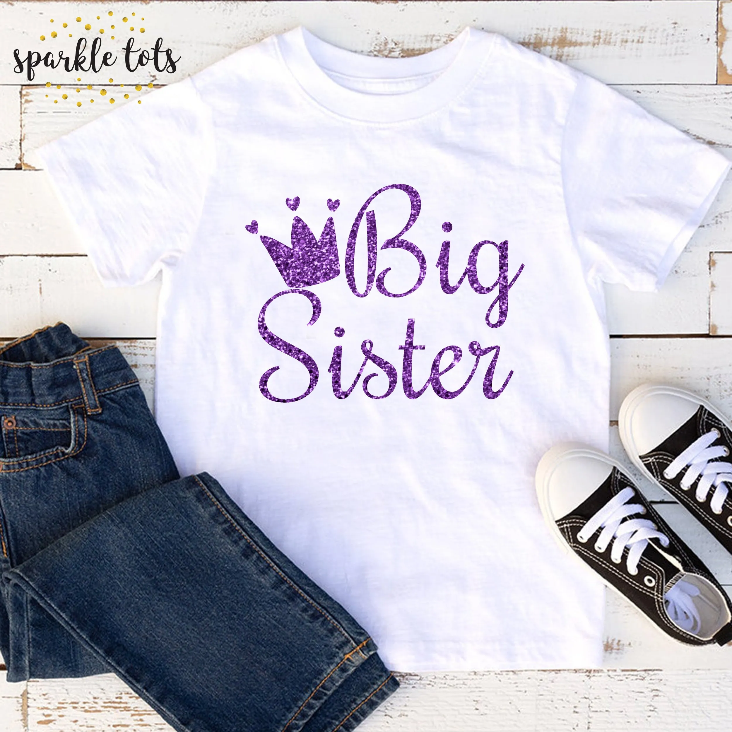 Big Sister T-Shirt | Personalised Big Sister Tee