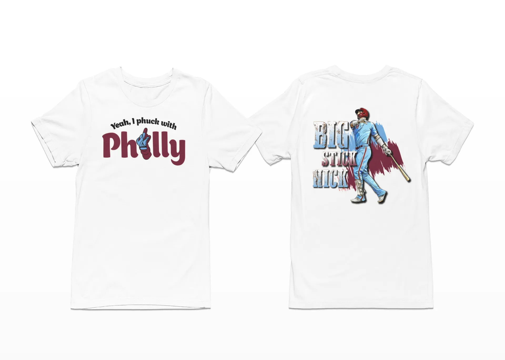 Big Stick Nick Castellanos I Phuck With Philly T-Shirt