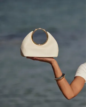 'BILLINI' MONROE HANDLE BAG - BONE