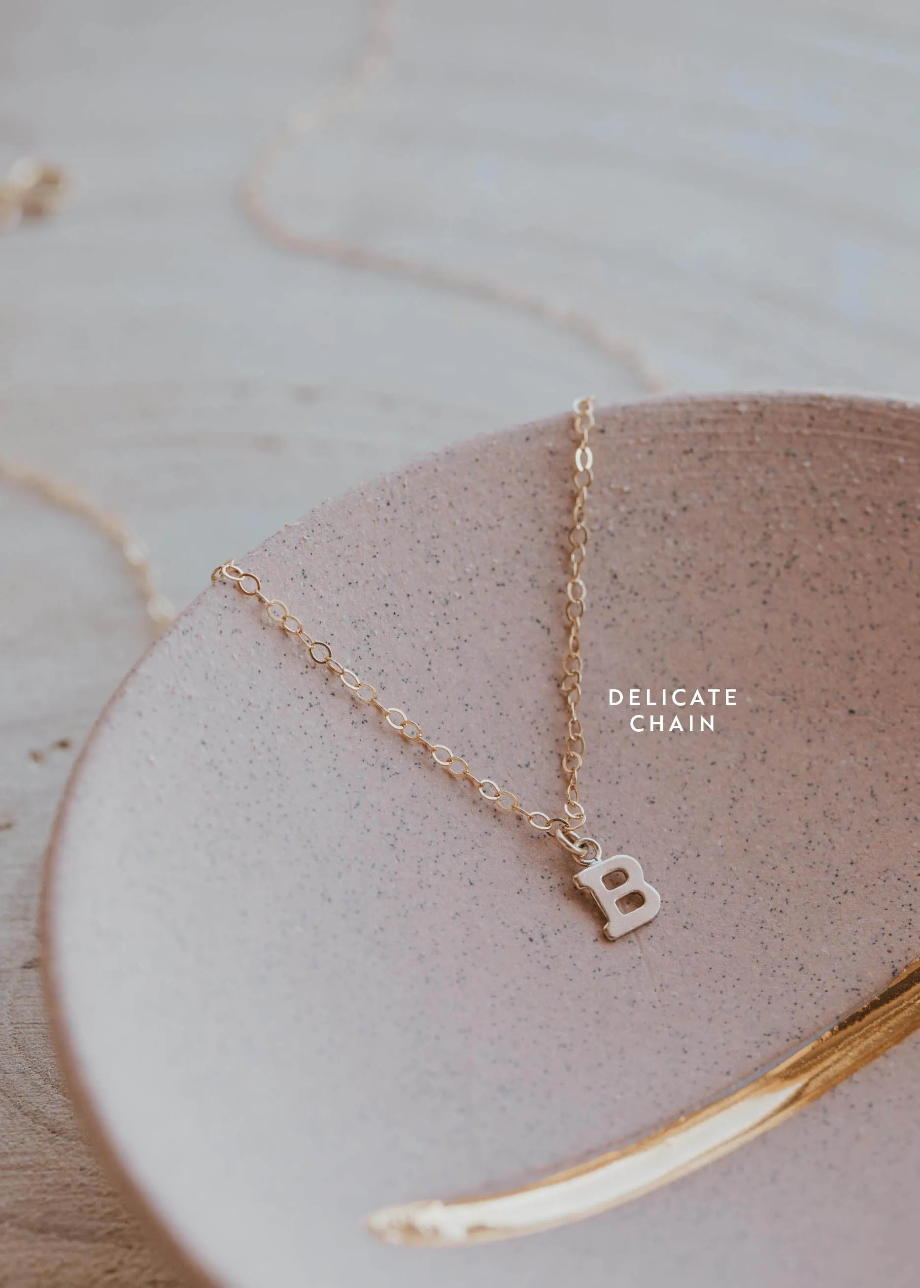 Birdie Initial Necklace