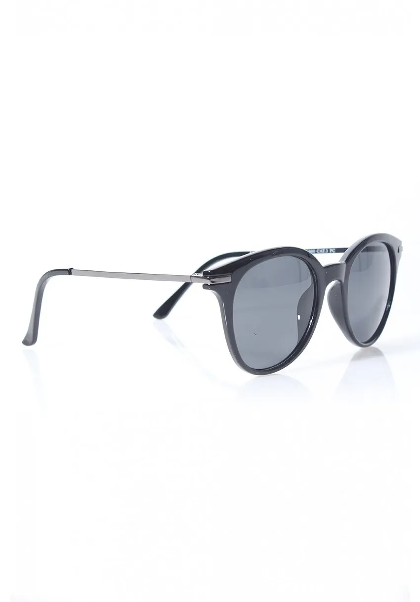 Black Rounded Sunglasses