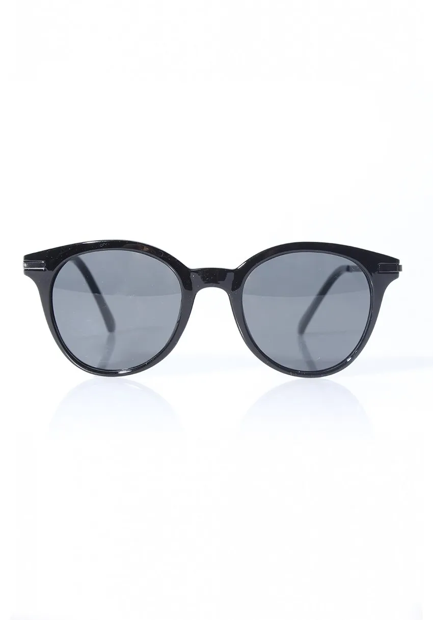 Black Rounded Sunglasses