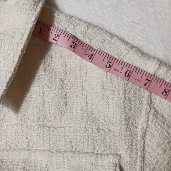 Blank NYC Oversized Crop Jacket, NWT, Vanilla Cream, Snap Front, Size Small