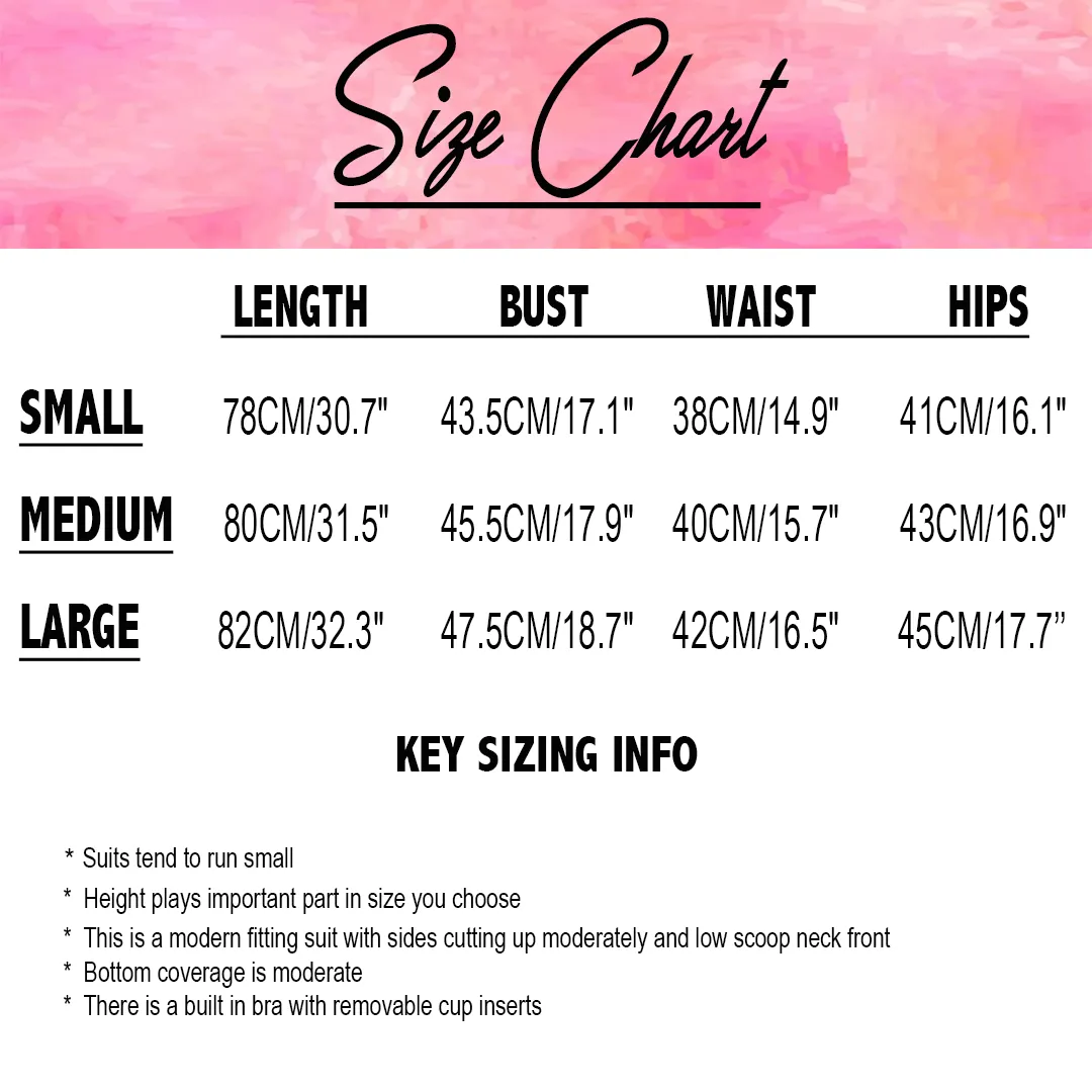Blank White Modern Sleek One Piece Swimsuit