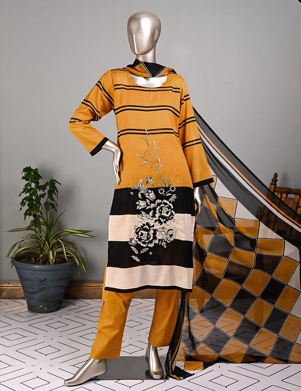 BLC-07 - Orchid | Un-Stitched Embroidered Lawn Dress