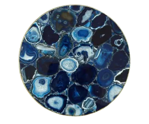 Blue Agate Countertop Lazy Susan Centerpiece