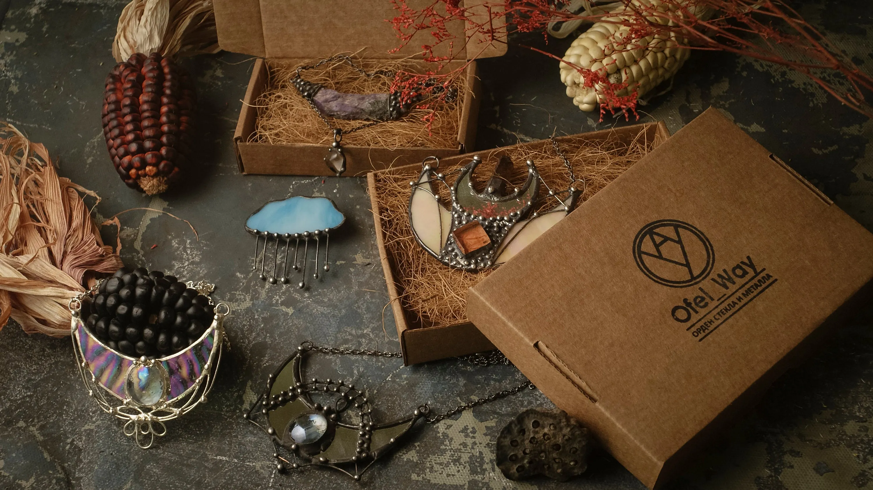 Blue Lotus Necklace