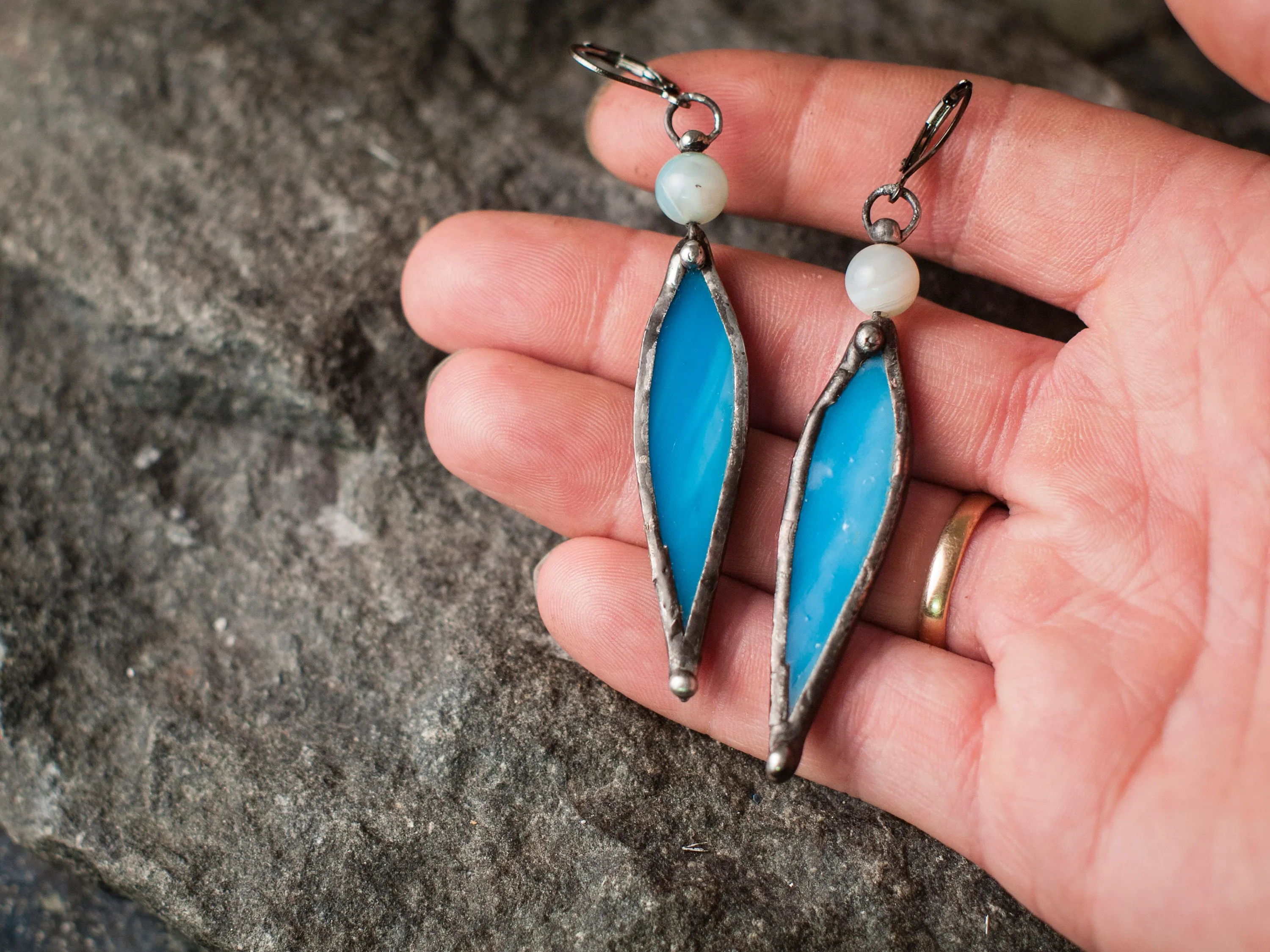 Blue Lotus Necklace